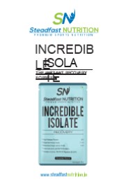 Best indian whey protein isolate - Incredible Isolate