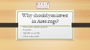 Why should you invest in Area rugs?