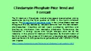 Clindamycin Phosphate Price