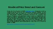 Biodiesel Price Trend and Forecast