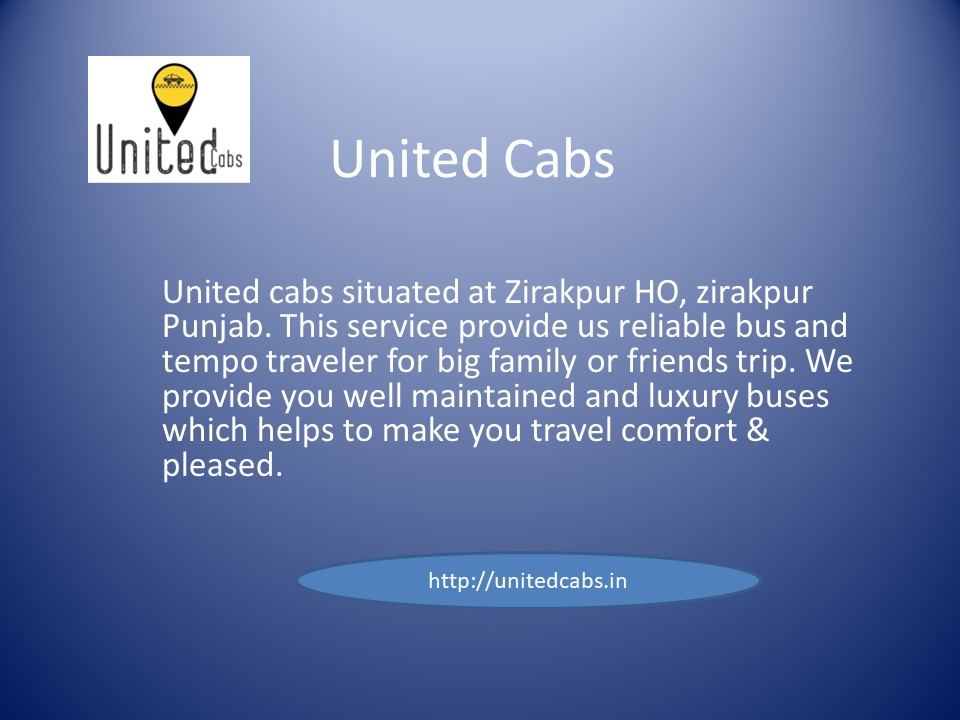 Best Car Rental Service In Chandigarh : United Cabs