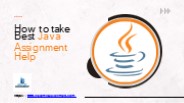 How to take Best Java Assignment Help