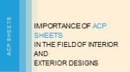 Importance of ACP Sheets in Designs