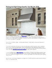 Picking the Right Range Hood for Your Kitchen