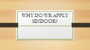 Why Do We Apply Sindoor