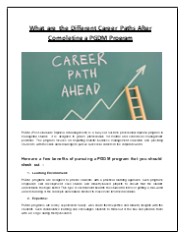 Different Career Paths After Completing a PGDM Program