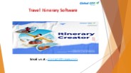 Travel Itinerary Software