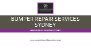 Bumper Repair Services Sydney | Camperdown Collision Centre