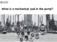 What is a mechanical seal in the pump?