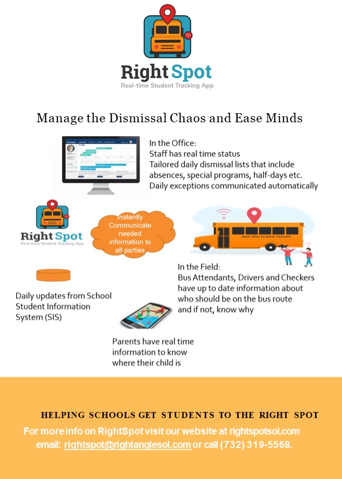 RightSpot Real-Time School Bus & Student Tracking App