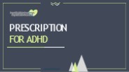 prescription for adhd