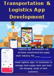 Transportation & Logistics App Development