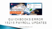 How to Get Rid of QuickBooks Error 15215