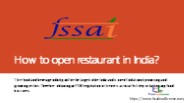 fssai food license registration