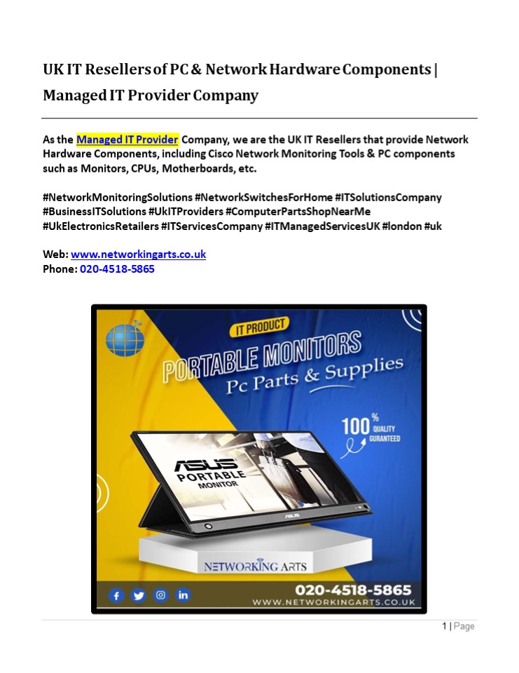 PPT UK IT Resellers of PC & Network Hardware Components Managed IT