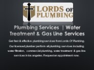 Plumbing Services | Water Treatment & Gas Line Services