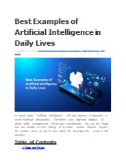 Best Examples of Artificial Intelligence in Daily Lives