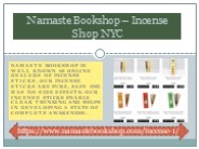 Namaste Bookshop – Incense Shop NYC
