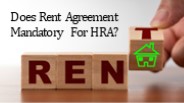 Rent agreement mandatory for HRA