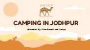 Adventures Camping in Jodhpur