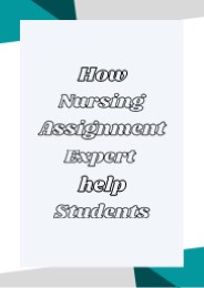 How Nursing Assignment Expert help Students