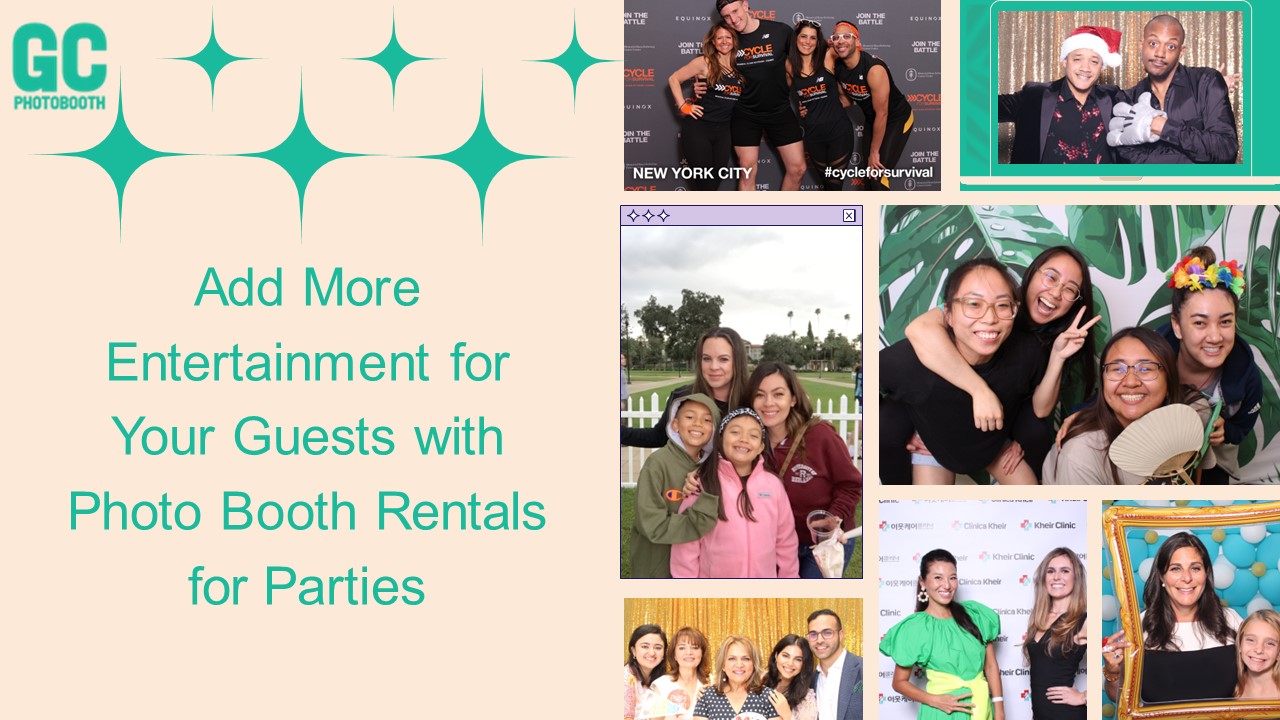 Add More Entertainment for Your Guests with Photo Booth Rentals for Parties