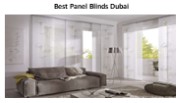 Best Panel Blinds Dubai