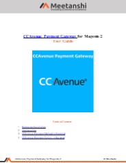 Magento 2 CCAvenue Payment Gateway