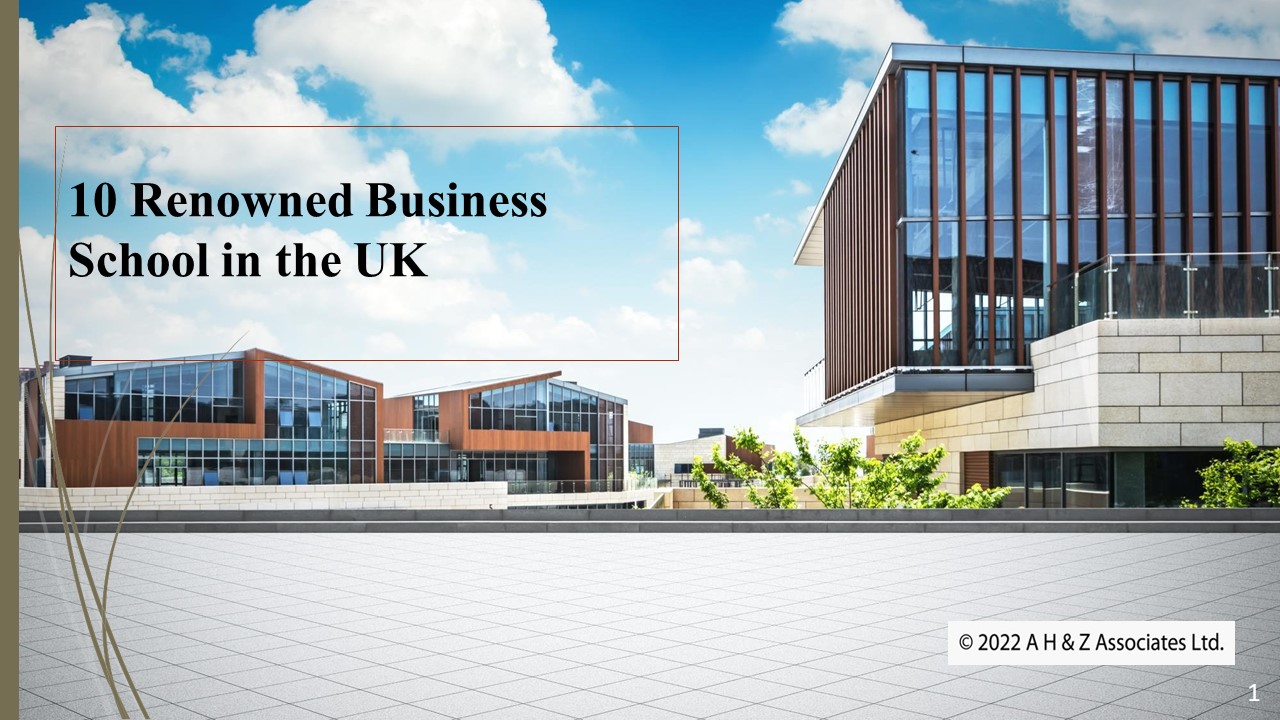 Top 10 Business Schools in the UK | AHZ Associates