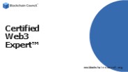 Certified Web3 Expert™ | Blockchain Council
