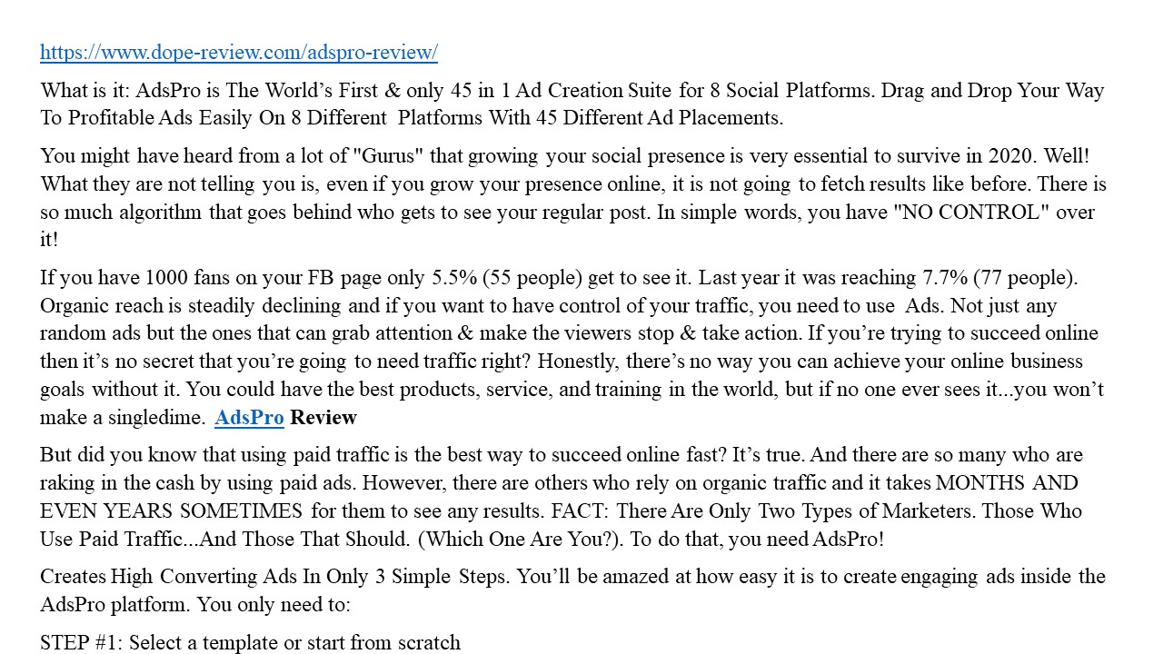 presentation player overlay