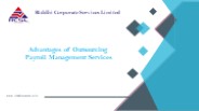 Advantages of Outsourcing Payroll management services