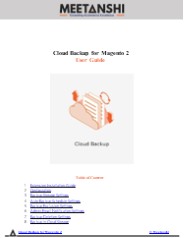 Magento 2 Cloud Backup