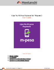 Magento 2 M-Pesa Payment
