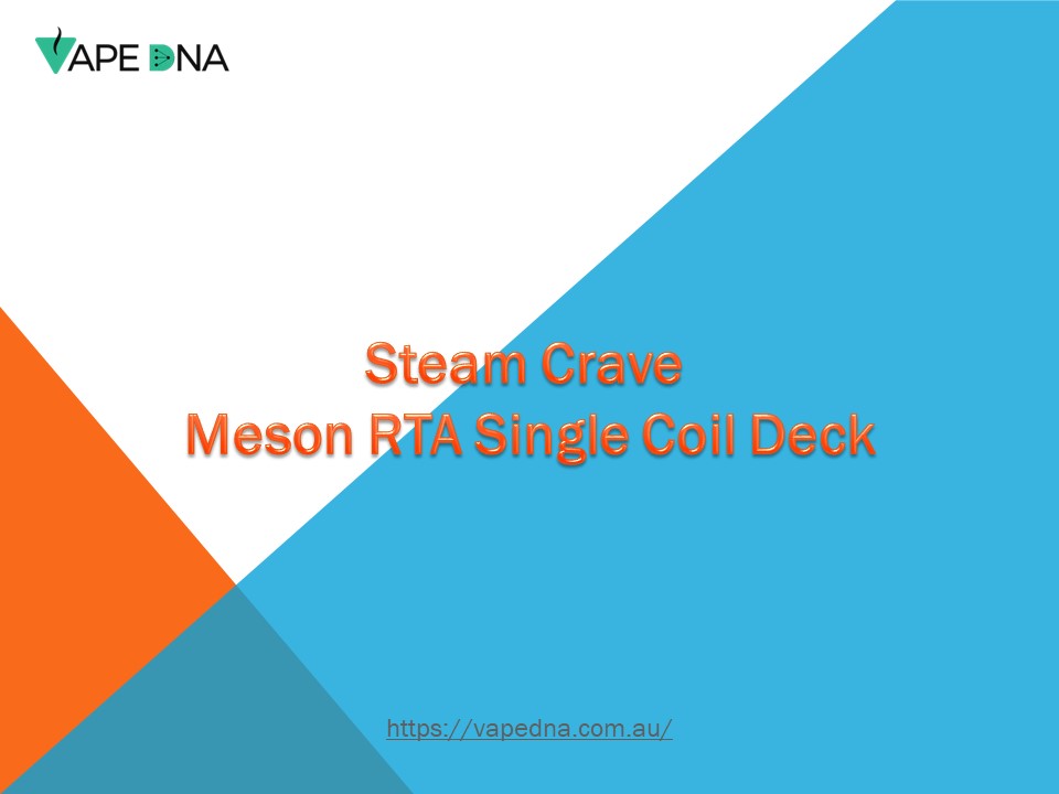 Steam Crave Meson RTA Single Coil Deck