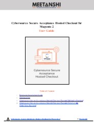 Magento 2 Cybersource Secure Acceptance Hosted Checkout