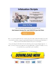 Infatuation Scripts PDF Examples & Book (Clayton Max)