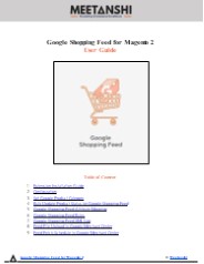 Magento 2 Google Shopping Feed