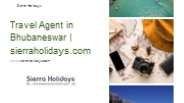 Travel Agent in Bhubaneswar | sierraholidays.com