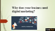 Why does your business need digital marketing?