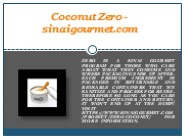 Coconut Zero - sinaigourmet.com