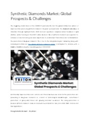 Synthetic Diamonds Market: Global Prospects & Challenges