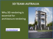 Why 3D rendering is essential for architecture rendering