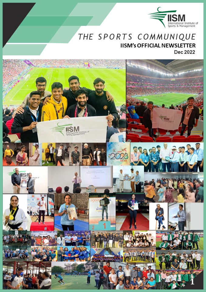 The Sports Communique December 2022-Official Newsletter of IISM Mumbai