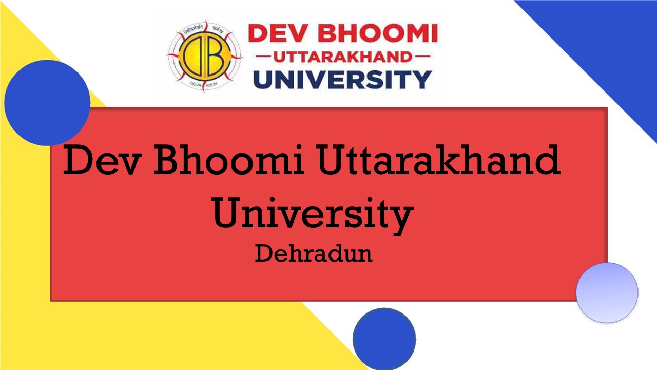 Dev Bhoomi Uttarakhand university is the best b Pharma College in Dehradun