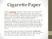 Cigarette Paper