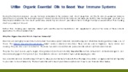 Utilize Organic Essential Oils to Boost Your Immune Systems