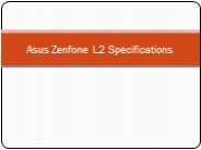 Asus Zenfone L2 Specifications