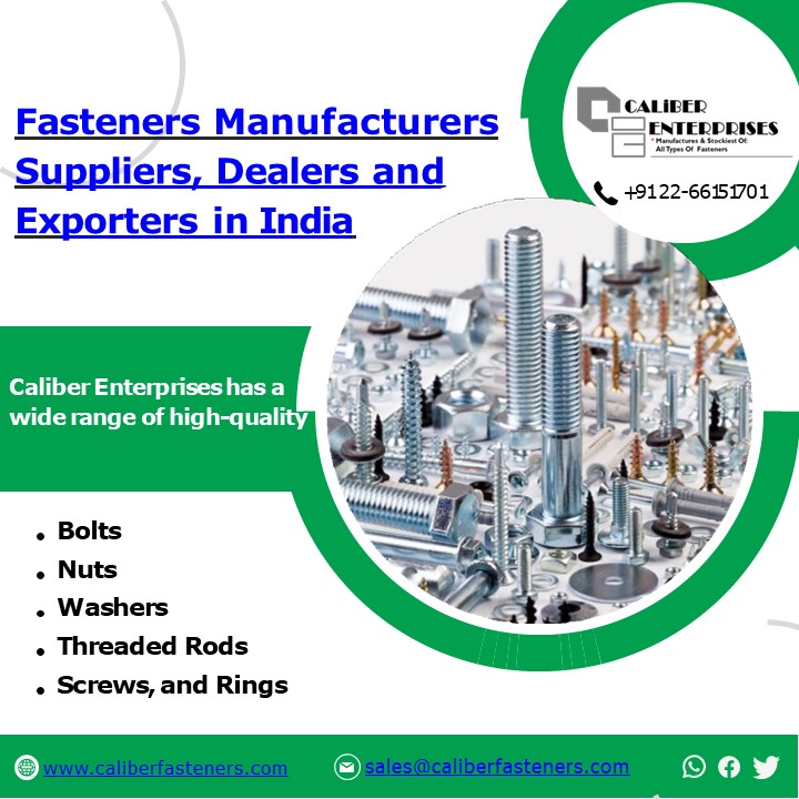 Fastener | Bolts | Nuts | Screw | Caliber Enterprises