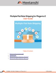 Magento 2 Multiple Flat Rate Shipping